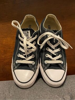 Converse All Star Black Canvas Low Top Sneaker Size US Women 6 Men 4